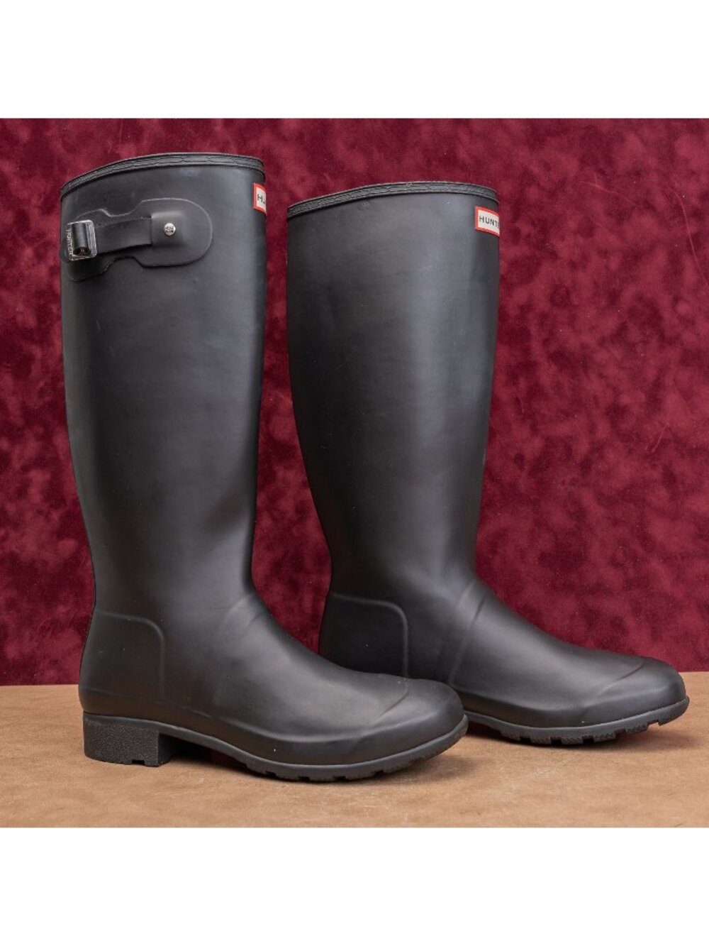 Hunter Women Original Tour Festival Black Wellies Rain Rubber Boots 11US EUR43